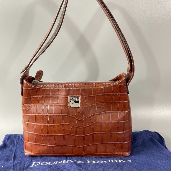 Dooney & Bourke Handbags - Dooney & Bourke Crocodile Printed Convertible Bag